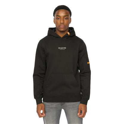 Black - Front - Duck and Cover Mens Brammers V2 Hoodie