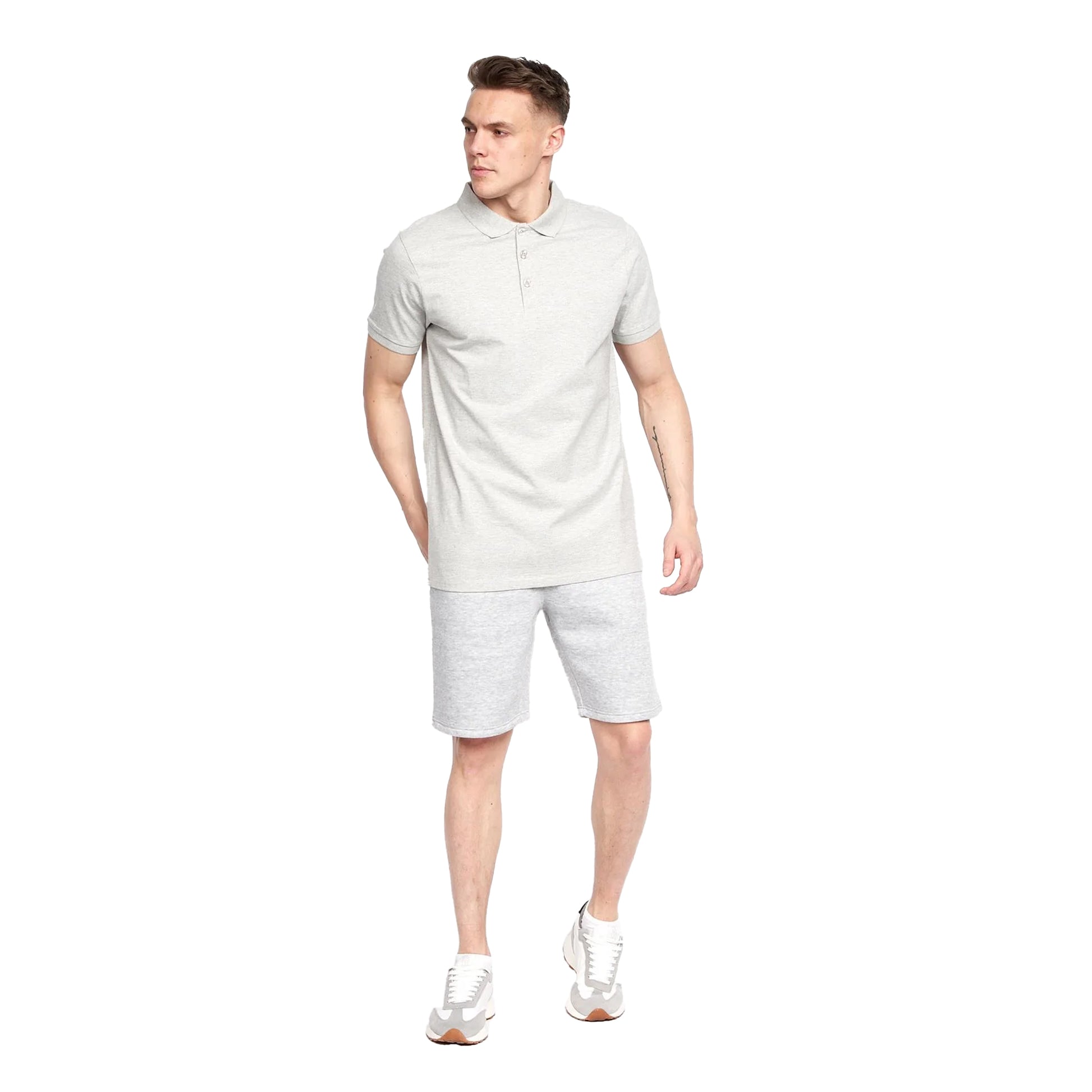 Grey - Lifestyle - Juice Mens Pritchard Polo Shirt