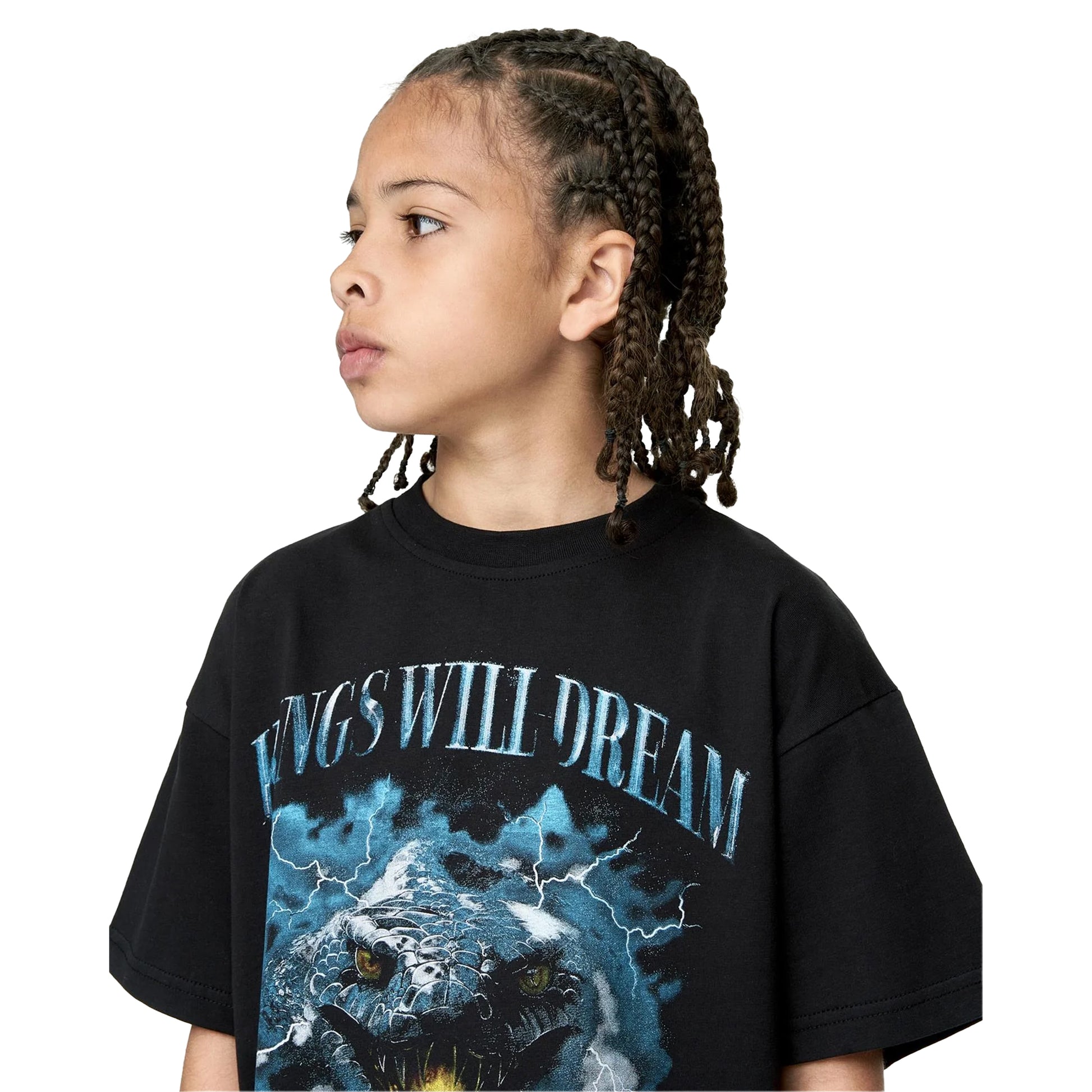 Black - Side - Kings Will Dream Boys Studio - Snake Smile T-Shirt