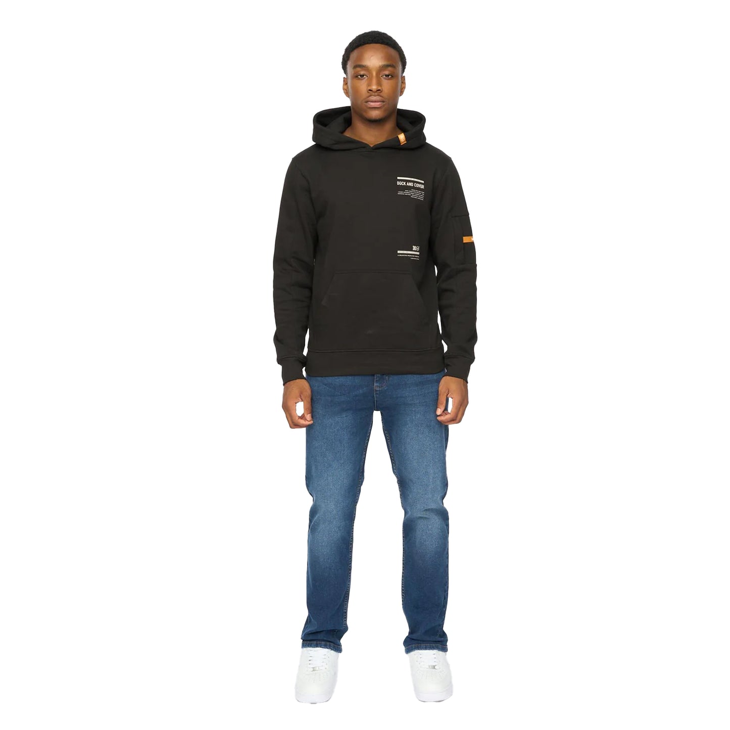 Black - Lifestyle - Duck and Cover Mens Ambridge Hoodie