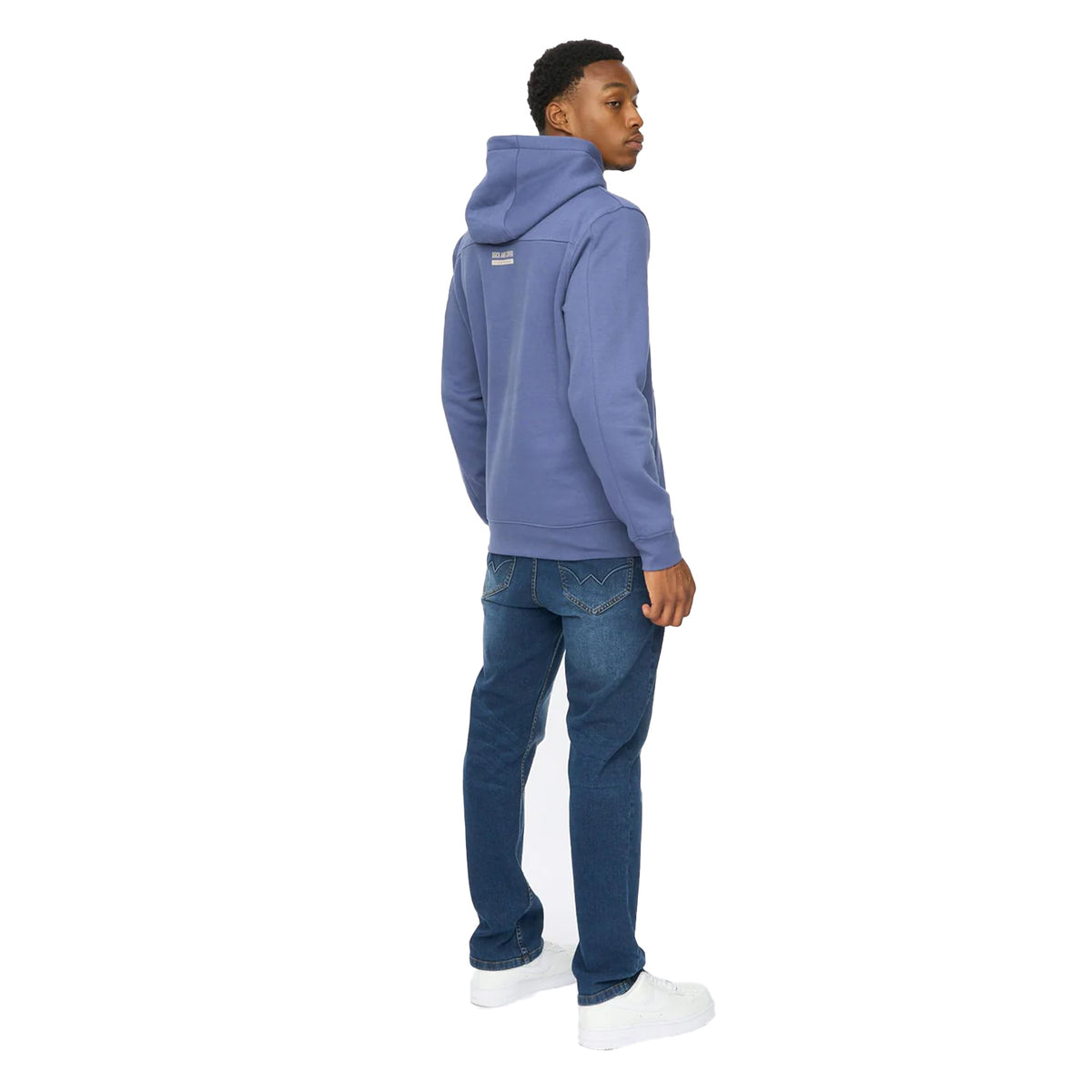 Denim Blue - Back - Duck and Cover Mens Ambridge Hoodie