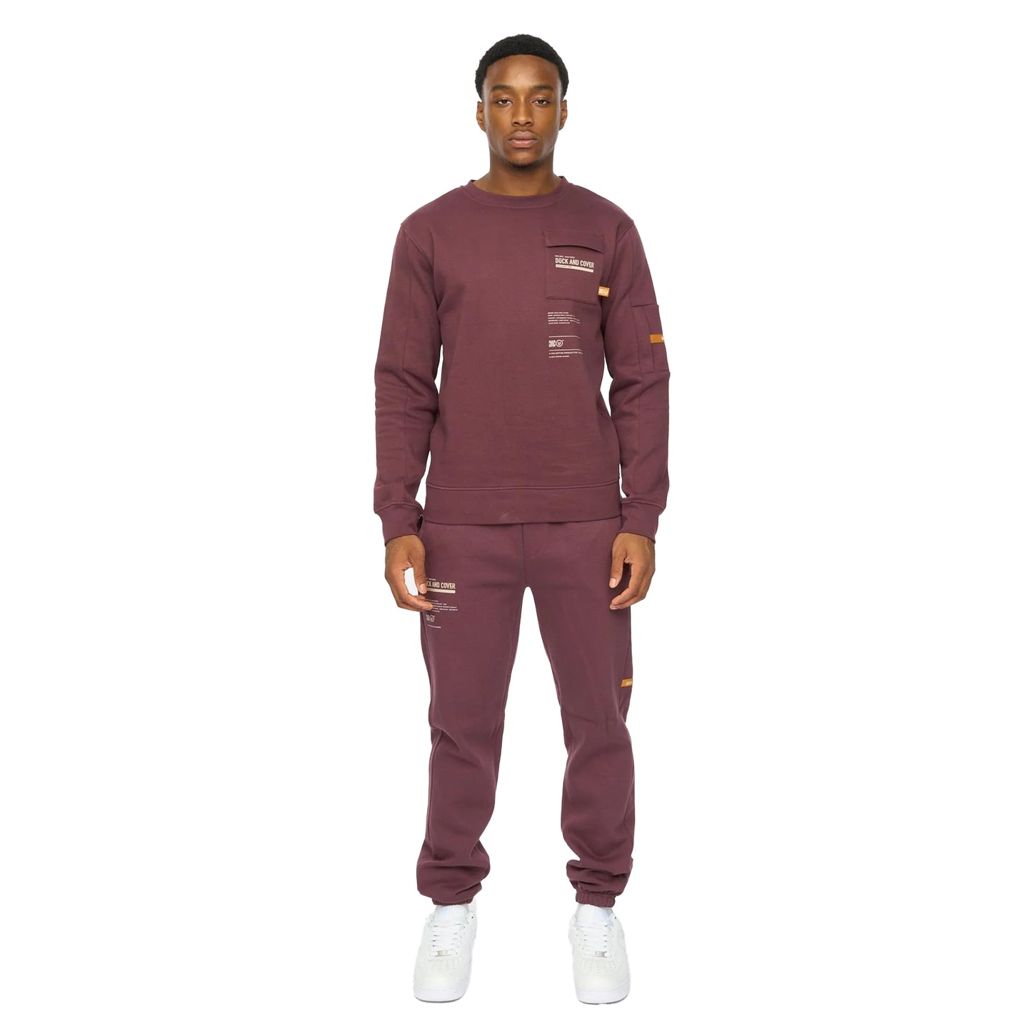 Raisin - Lifestyle - Duck and Cover Mens Applewood Sweatshirt