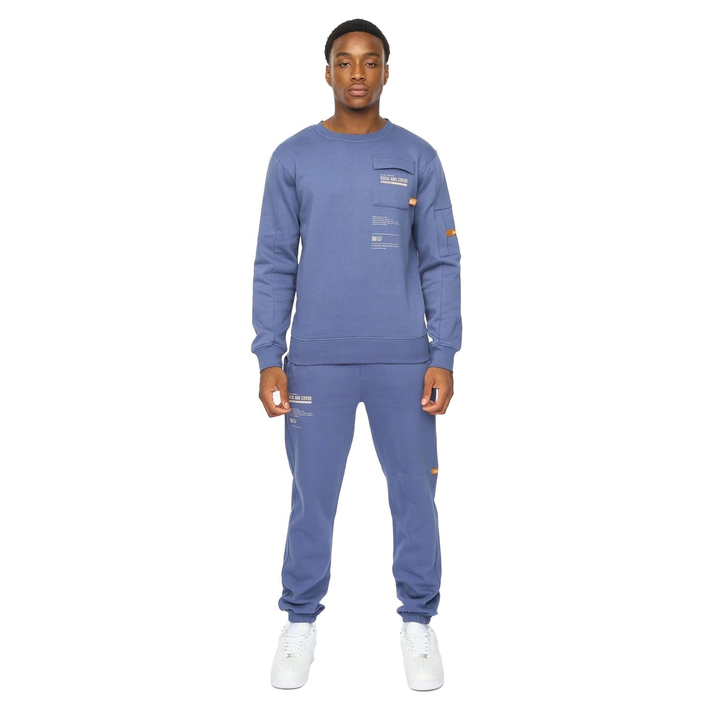 Denim Blue - Lifestyle - Duck and Cover Mens Applewood Sweatshirt