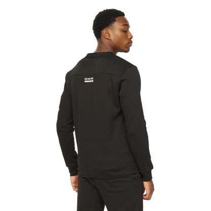 Black - Back - Duck and Cover Mens Applewood Sweatshirt