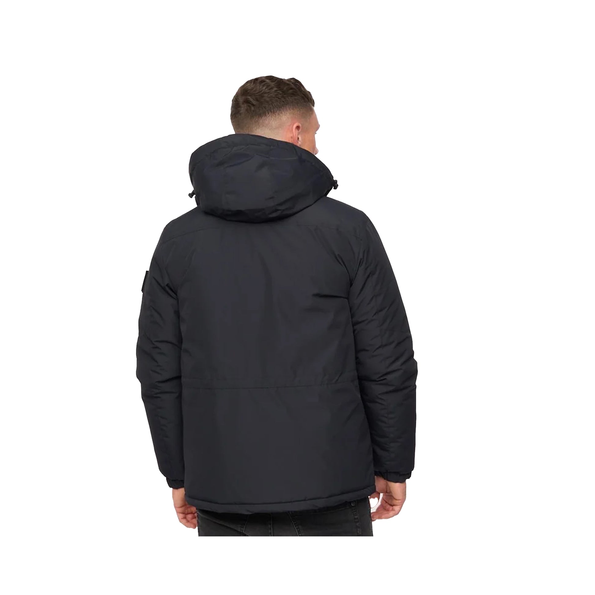 Black - Back - Crosshatch Mens Plentons Jacket