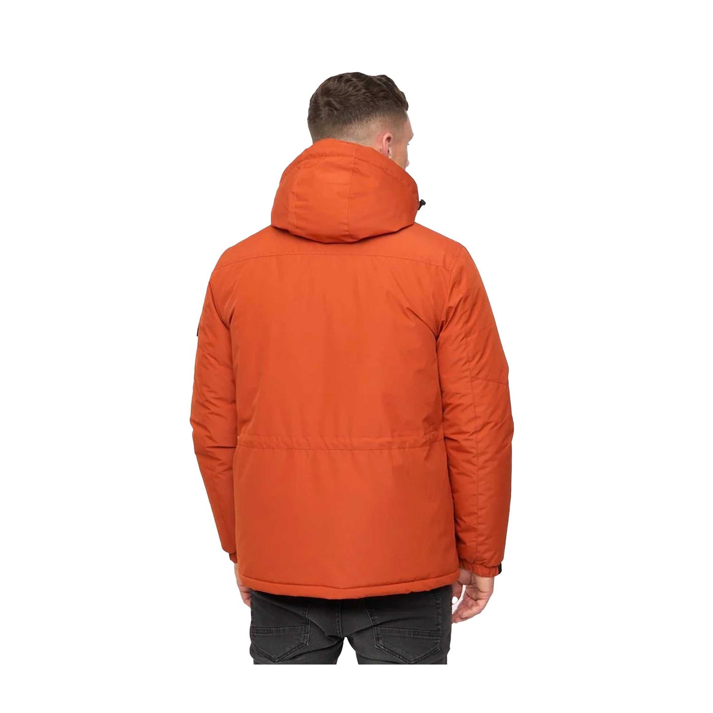 Burnt Orange - Back - Crosshatch Mens Plentons Jacket