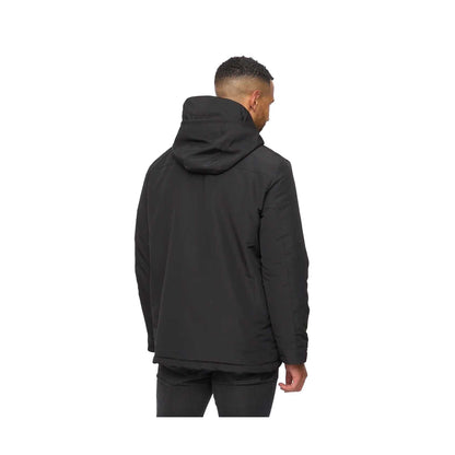Black - Back - Bewley & Ritch Mens Winward Double Collar Jacket