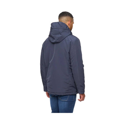 Navy - Back - Bewley & Ritch Mens Winward Double Collar Jacket