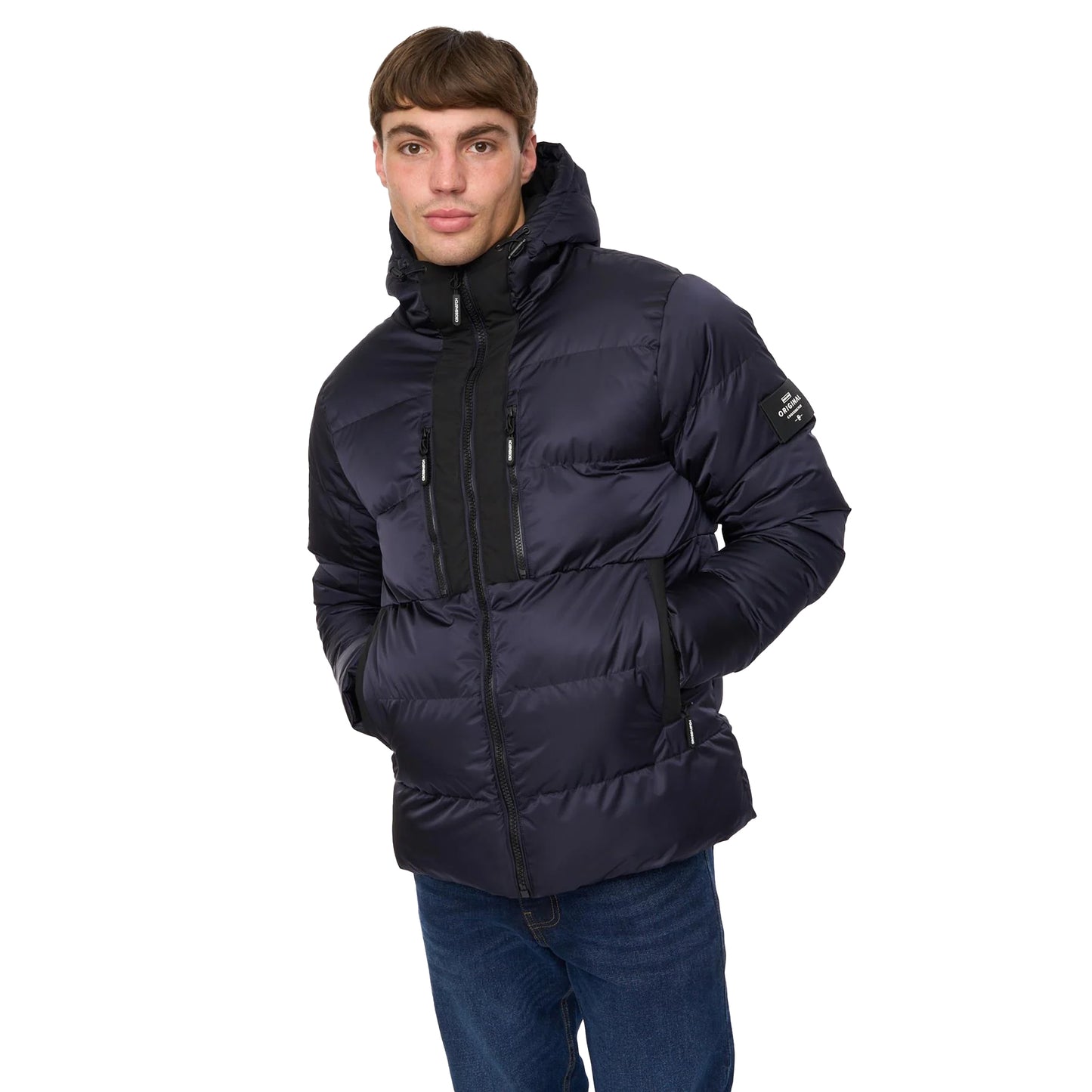 Navy - Front - Crosshatch Mens Chimmax Jacket