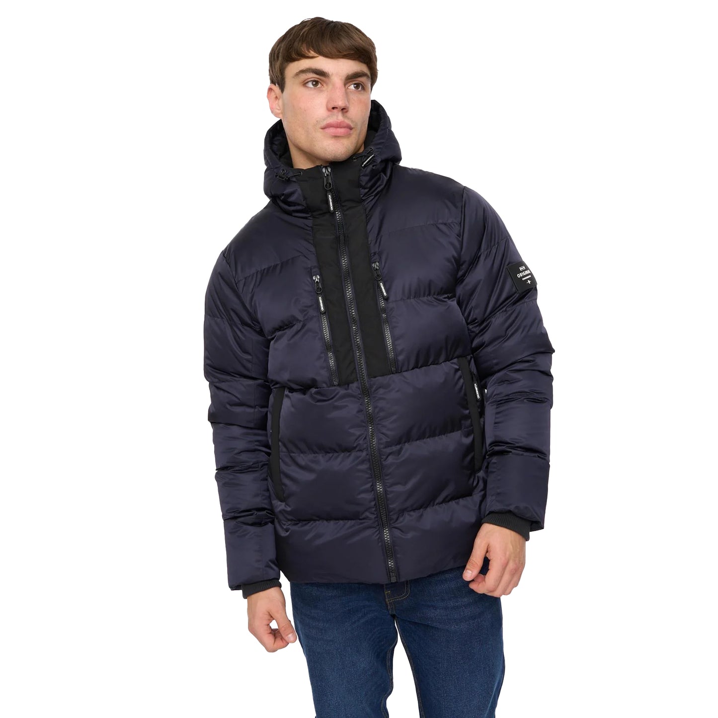 Navy - Side - Crosshatch Mens Chimmax Jacket