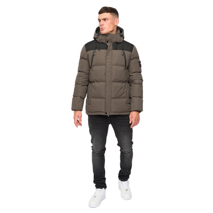 Olive - Lifestyle - Crosshatch Mens Menray Jacket
