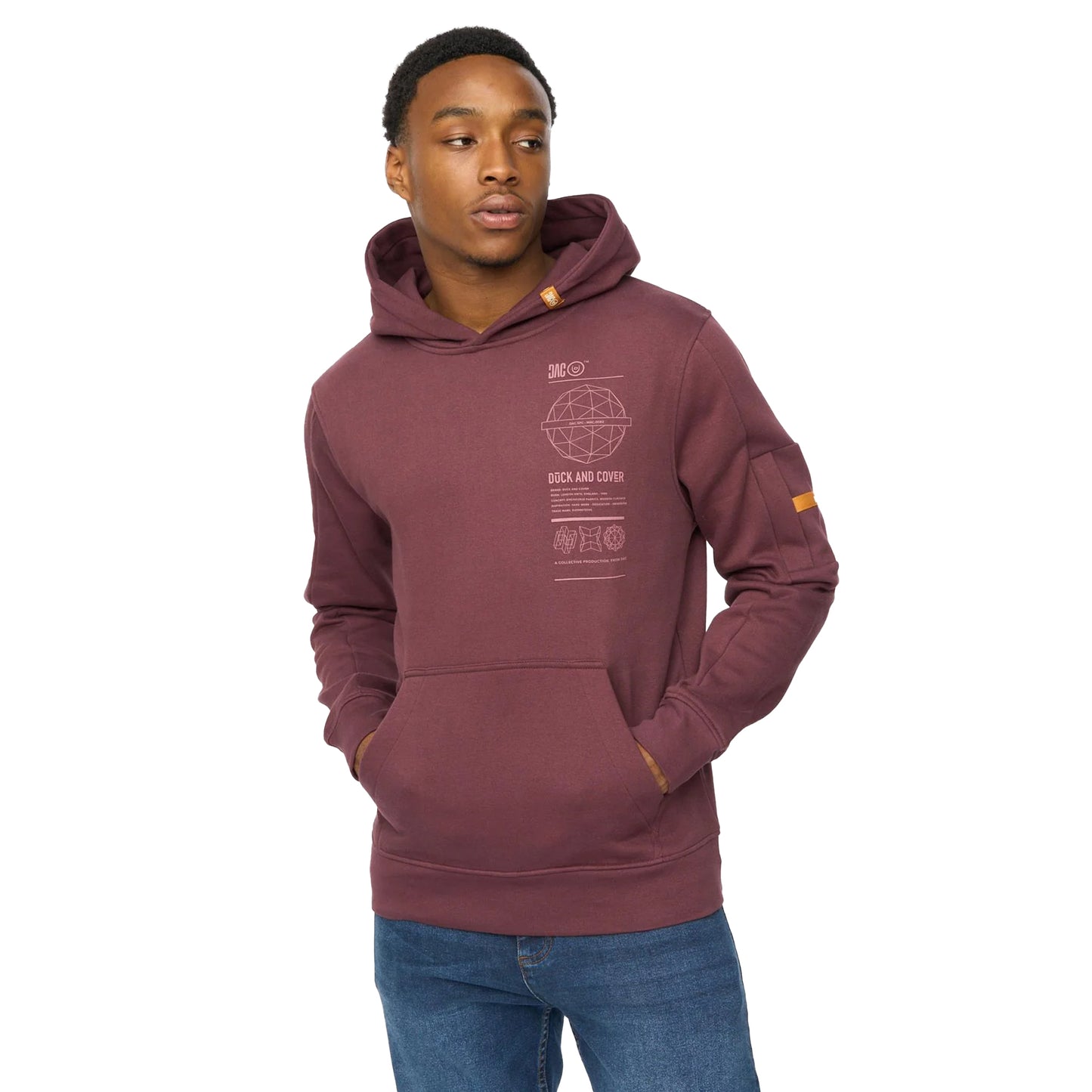 Raisin - Side - Duck and Cover Mens Ashland Hoodie