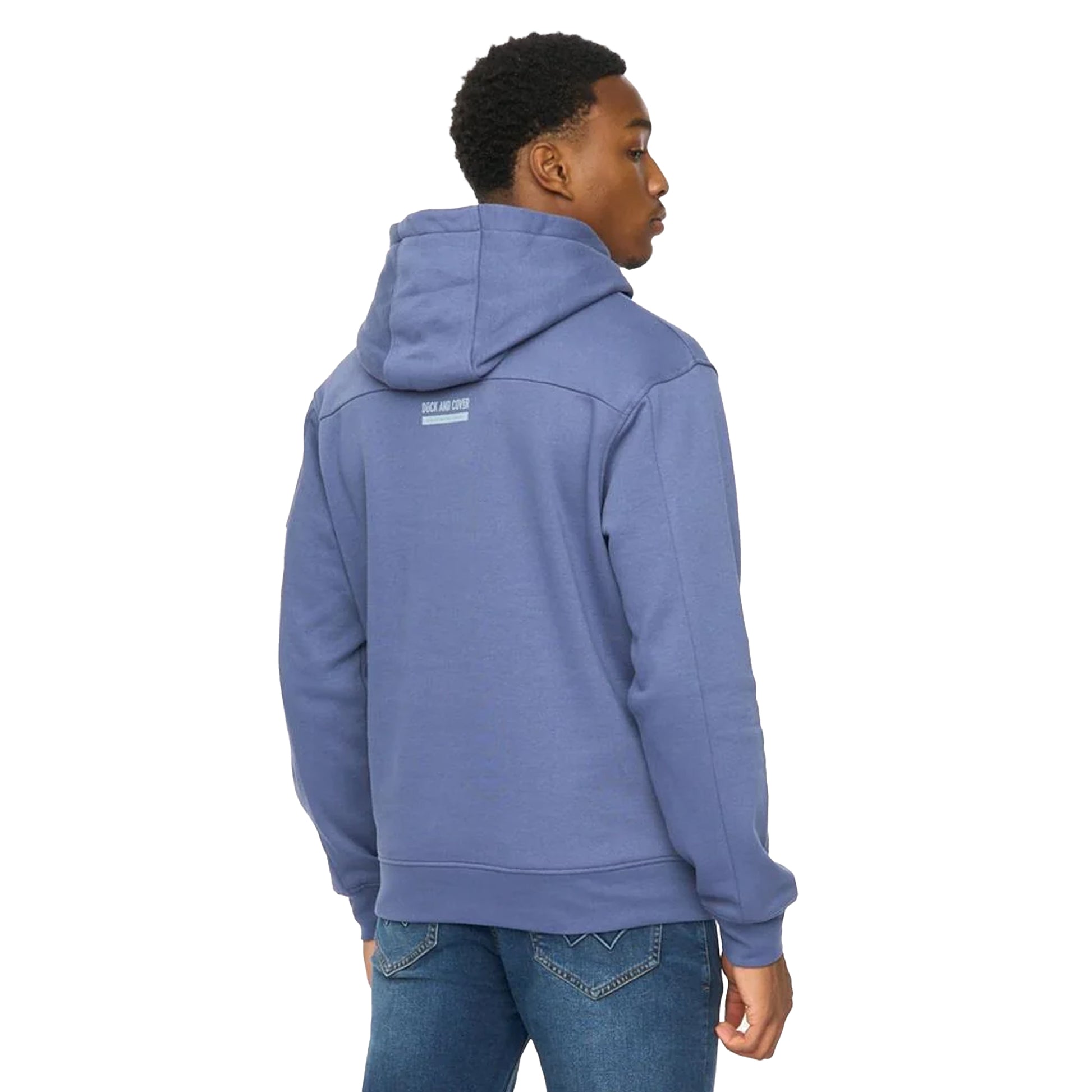 Denim Blue - Back - Duck and Cover Mens Ashland Hoodie