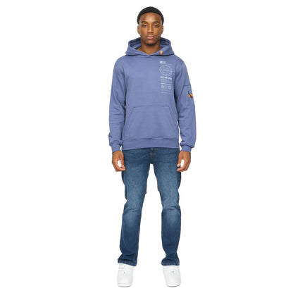 Denim Blue - Lifestyle - Duck and Cover Mens Ashland Hoodie
