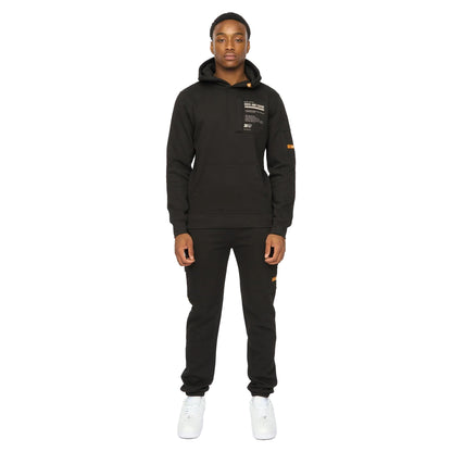 Black - Lifestyle - Duck and Cover Mens Adamsberg Hoodie