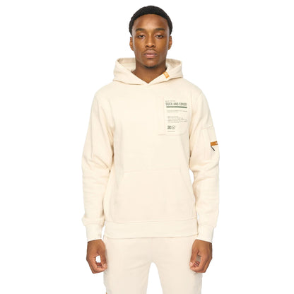 Off White - Front - Duck and Cover Mens Adamsberg Hoodie
