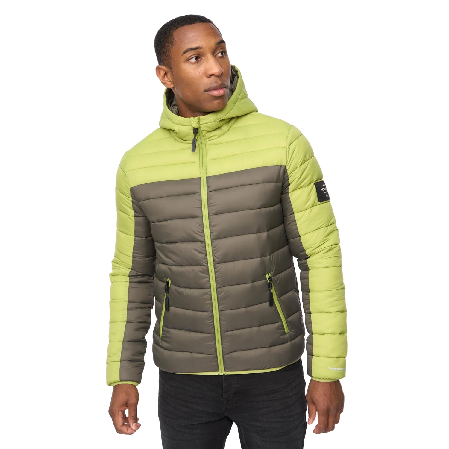 Green - Front - Crosshatch Mens Velopment Jacket
