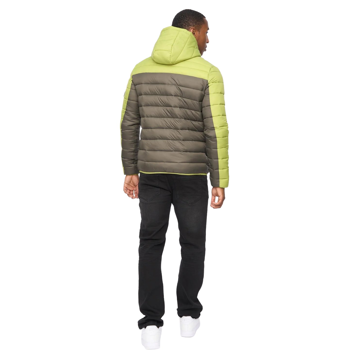 Green - Back - Crosshatch Mens Velopment Jacket