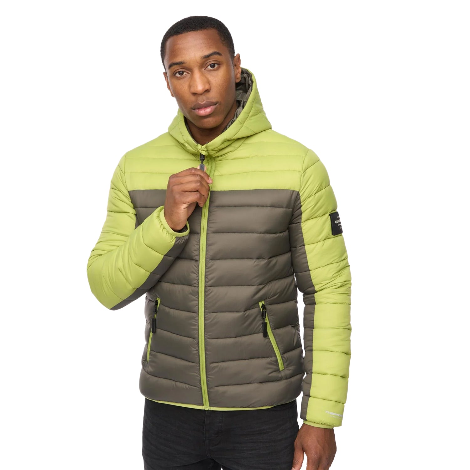 Green - Side - Crosshatch Mens Velopment Jacket