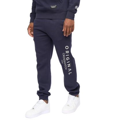 Navy - Lifestyle - Crosshatch Mens Jamals Hoodie And Joggers Set