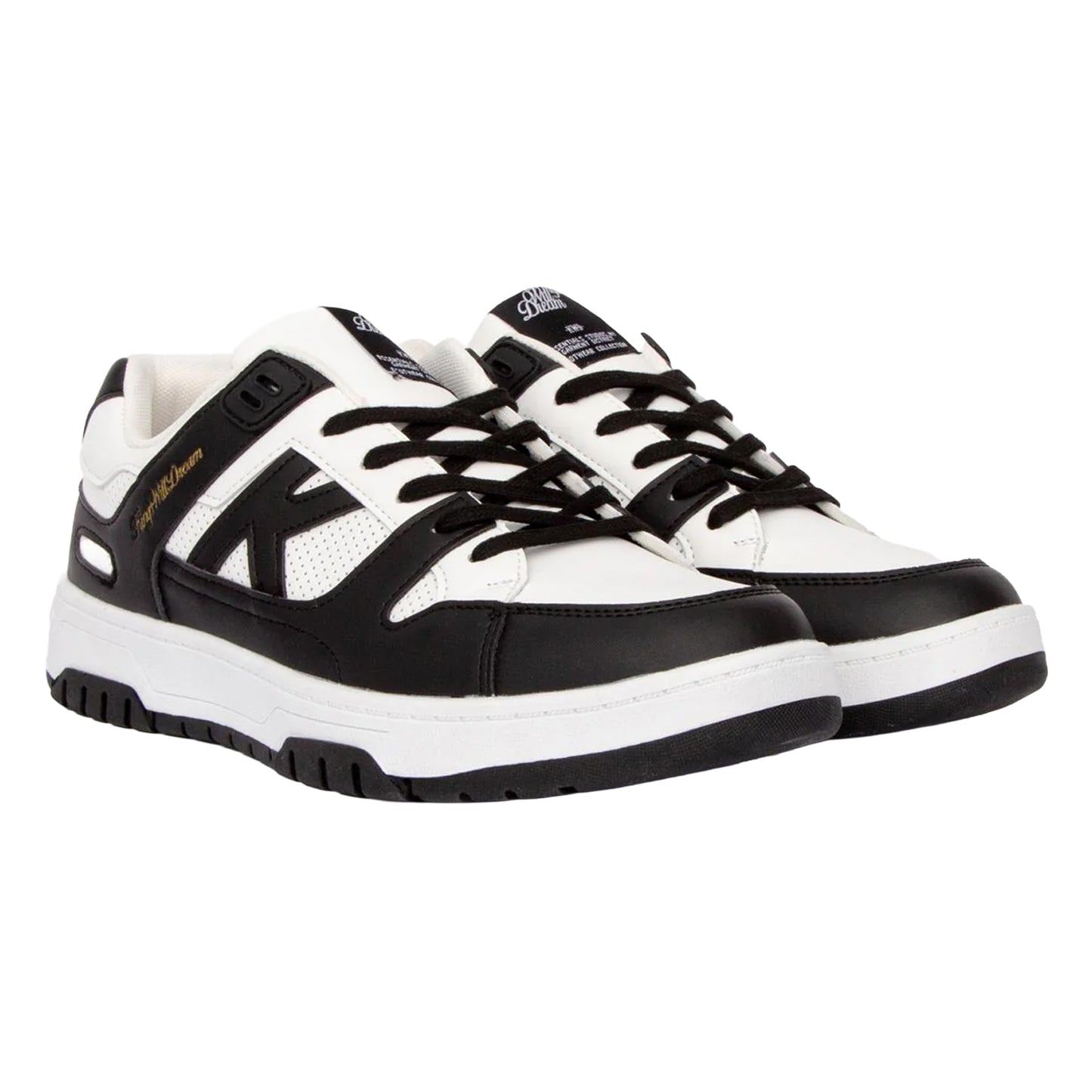 Black-White - Front - Kings Will Dream Boys Studio Kay Slater Trainers