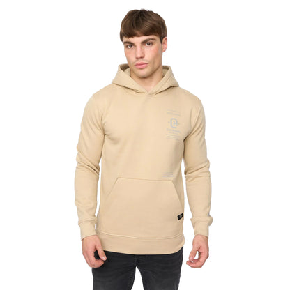 Stone - Front - Crosshatch Mens Jamolat Hoodie