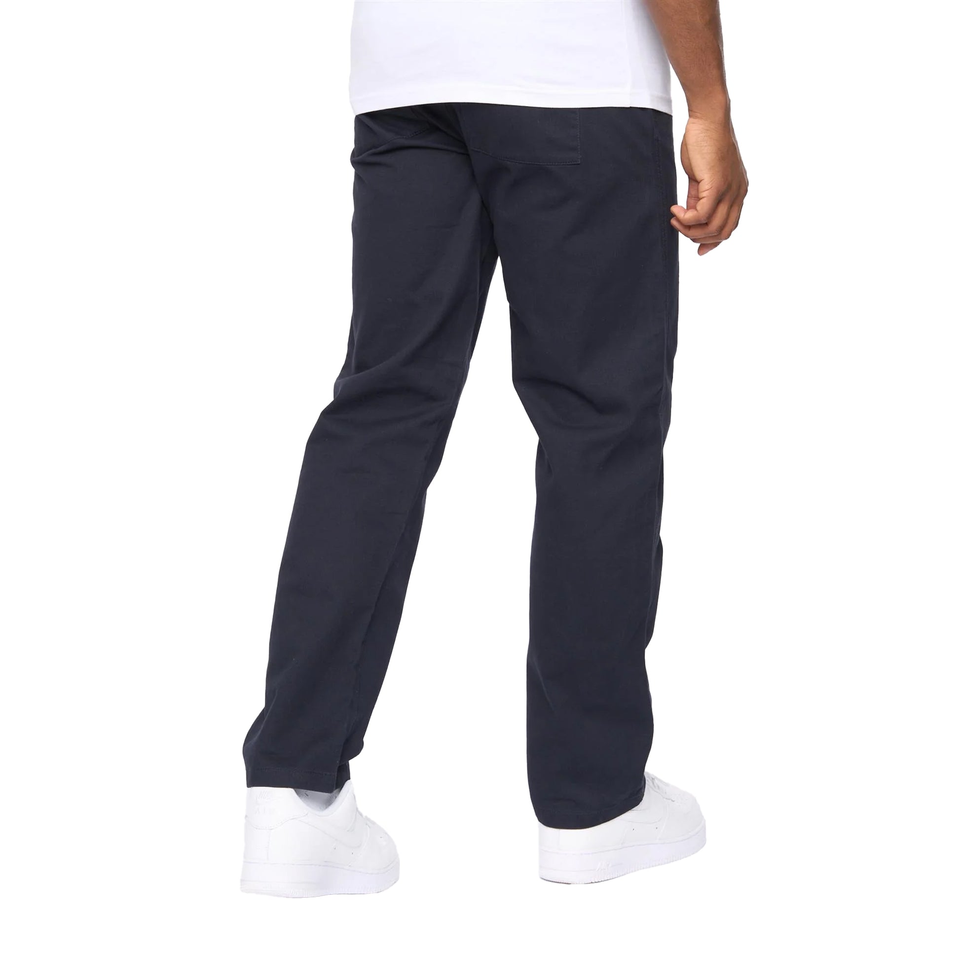 Navy - Back - Crosshatch Mens Blansmoore Trousers