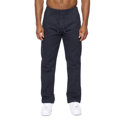 Navy - Side - Crosshatch Mens Blansmoore Trousers