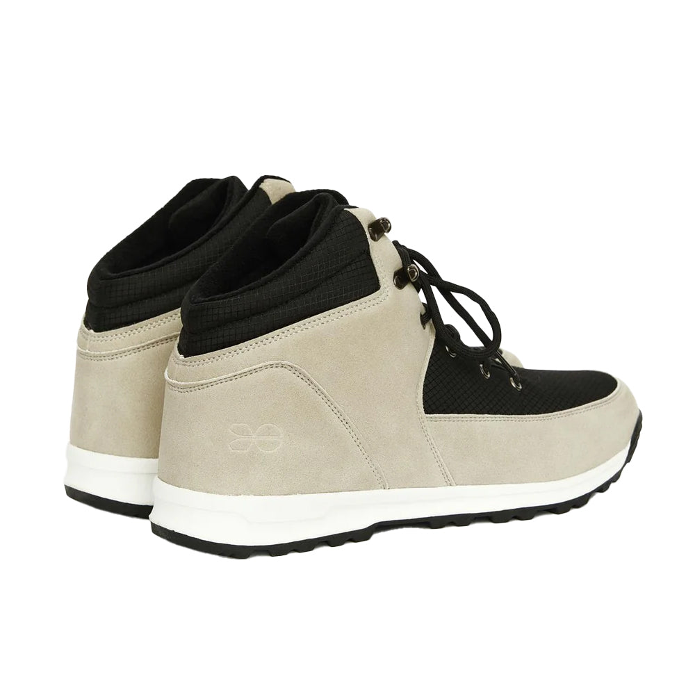 Stone-Black - Back - Crosshatch Mens Fordbliss Ankle Boots