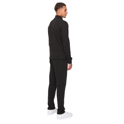 Black - Back - Duck and Cover Mens Tames Full Zip Hoodie And Joggers Set