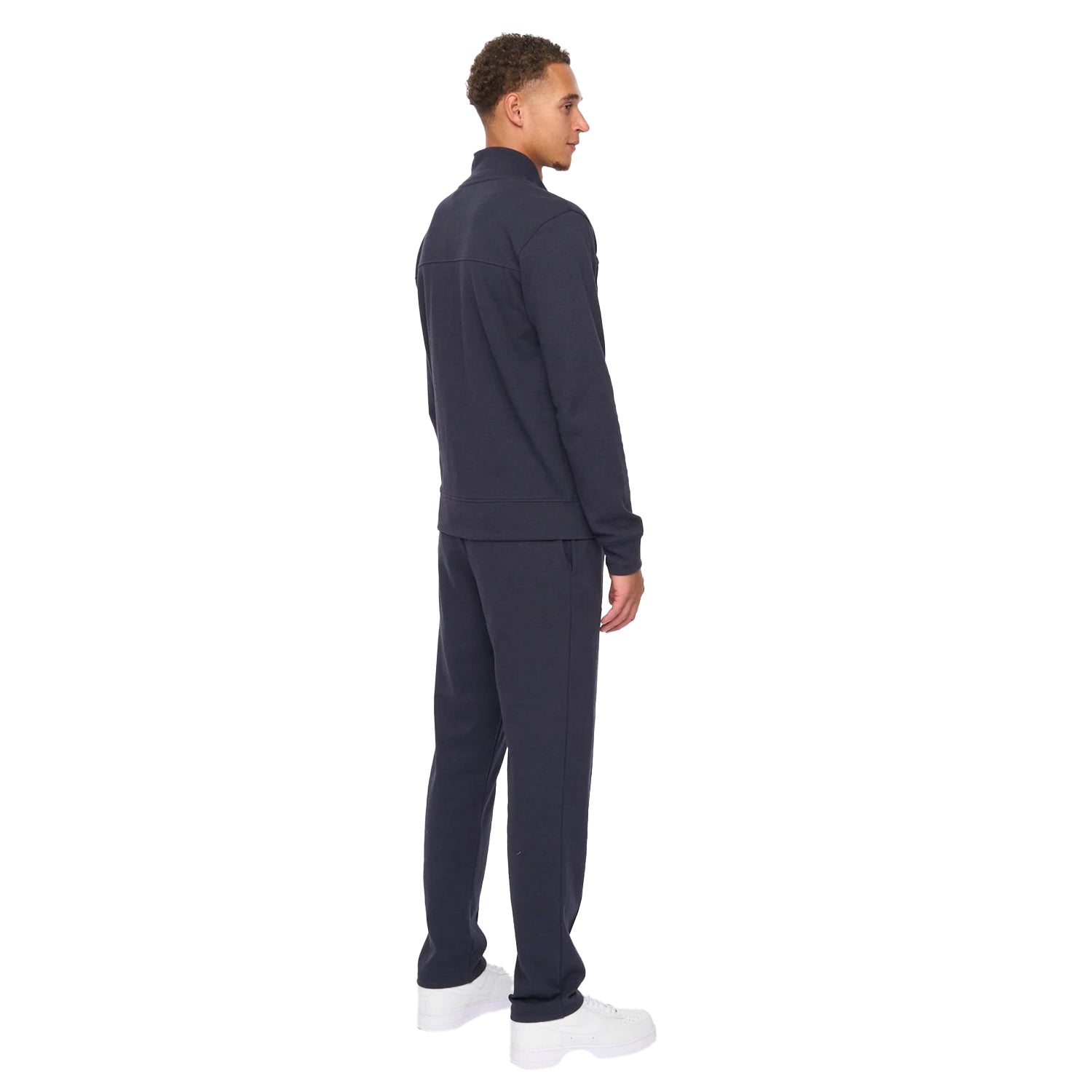 Navy - Back - Duck and Cover Mens Tames Full Zip Hoodie And Joggers Set