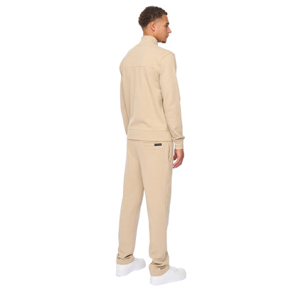 Stone - Back - Duck and Cover Mens Tames Full Zip Hoodie And Joggers Set