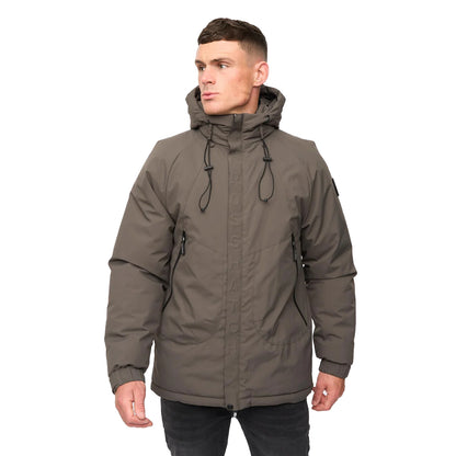 Olive - Front - Crosshatch Mens Rendors Jacket