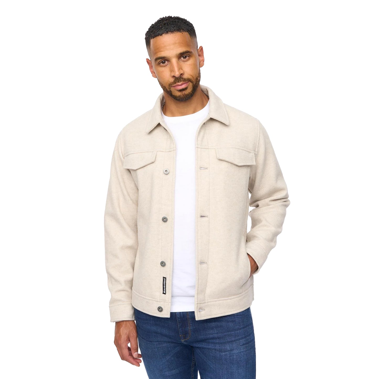 Ecru - Front - Bewley & Ritch Mens Earnshaw Overshirt