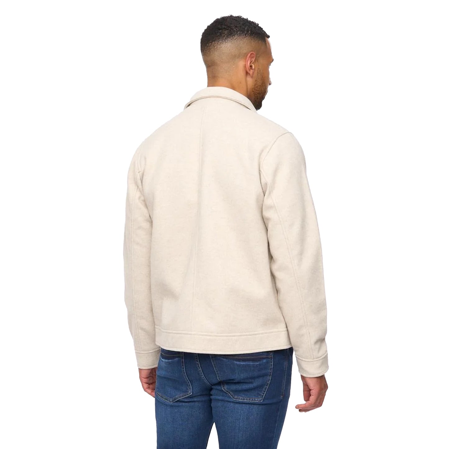 Ecru - Back - Bewley & Ritch Mens Earnshaw Overshirt