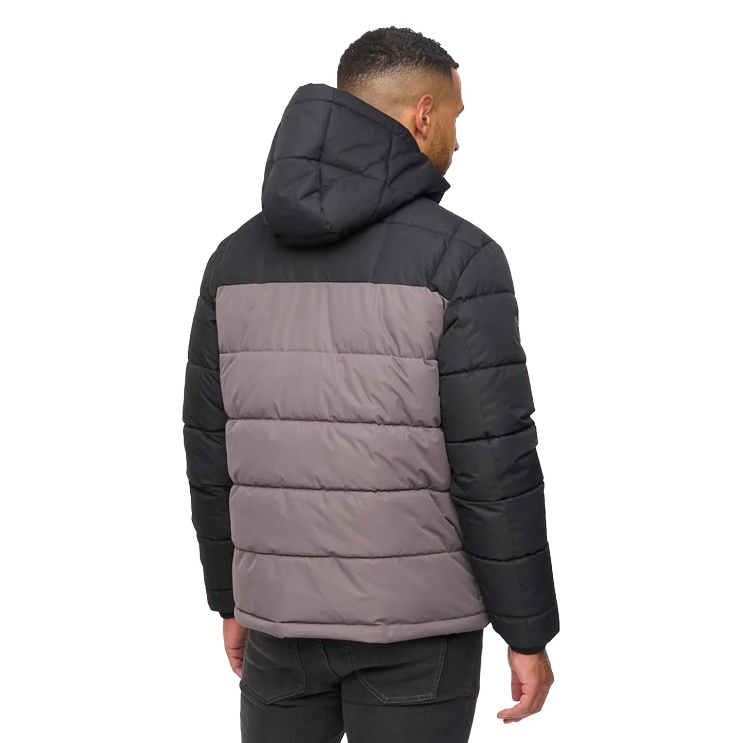 Black-Charcoal - Back - Bewley & Ritch Mens Archdale Puffer Jacket