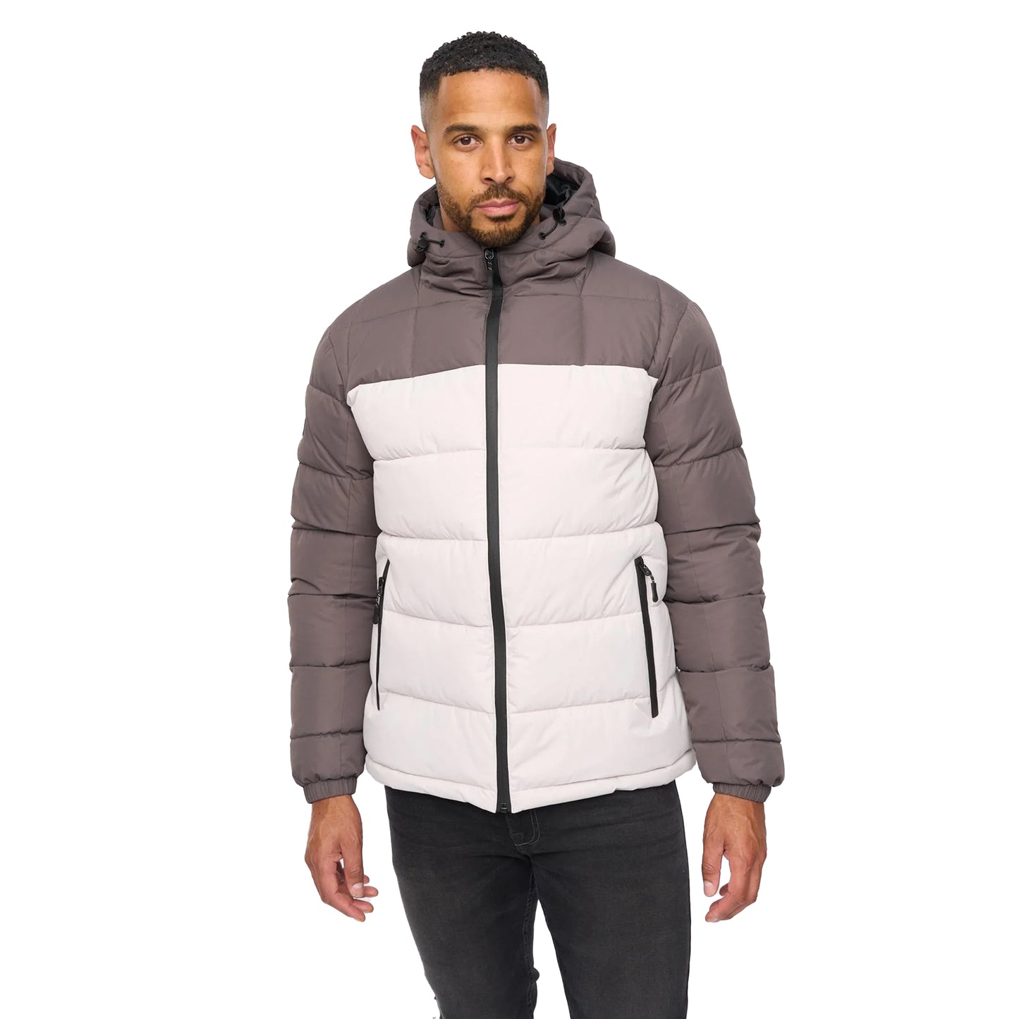 Taupe-Stone - Front - Bewley & Ritch Mens Archdale Puffer Jacket