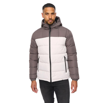 Taupe-Stone - Front - Bewley & Ritch Mens Archdale Puffer Jacket