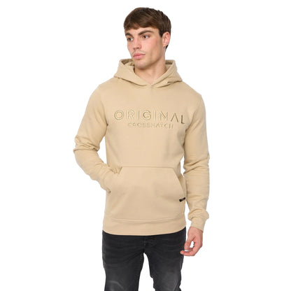 Stone - Front - Crosshatch Mens Haromere Hoodie