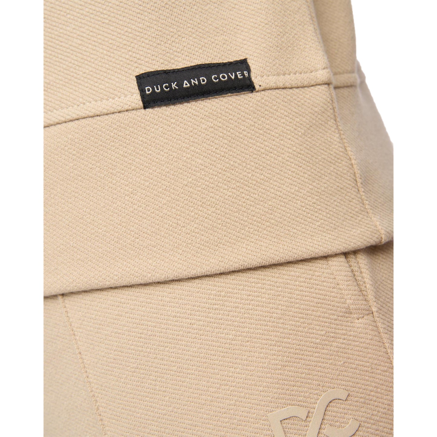 Stone - Lifestyle - Duck and Cover Mens Slellmoore Quarter Zip Sweatshirt