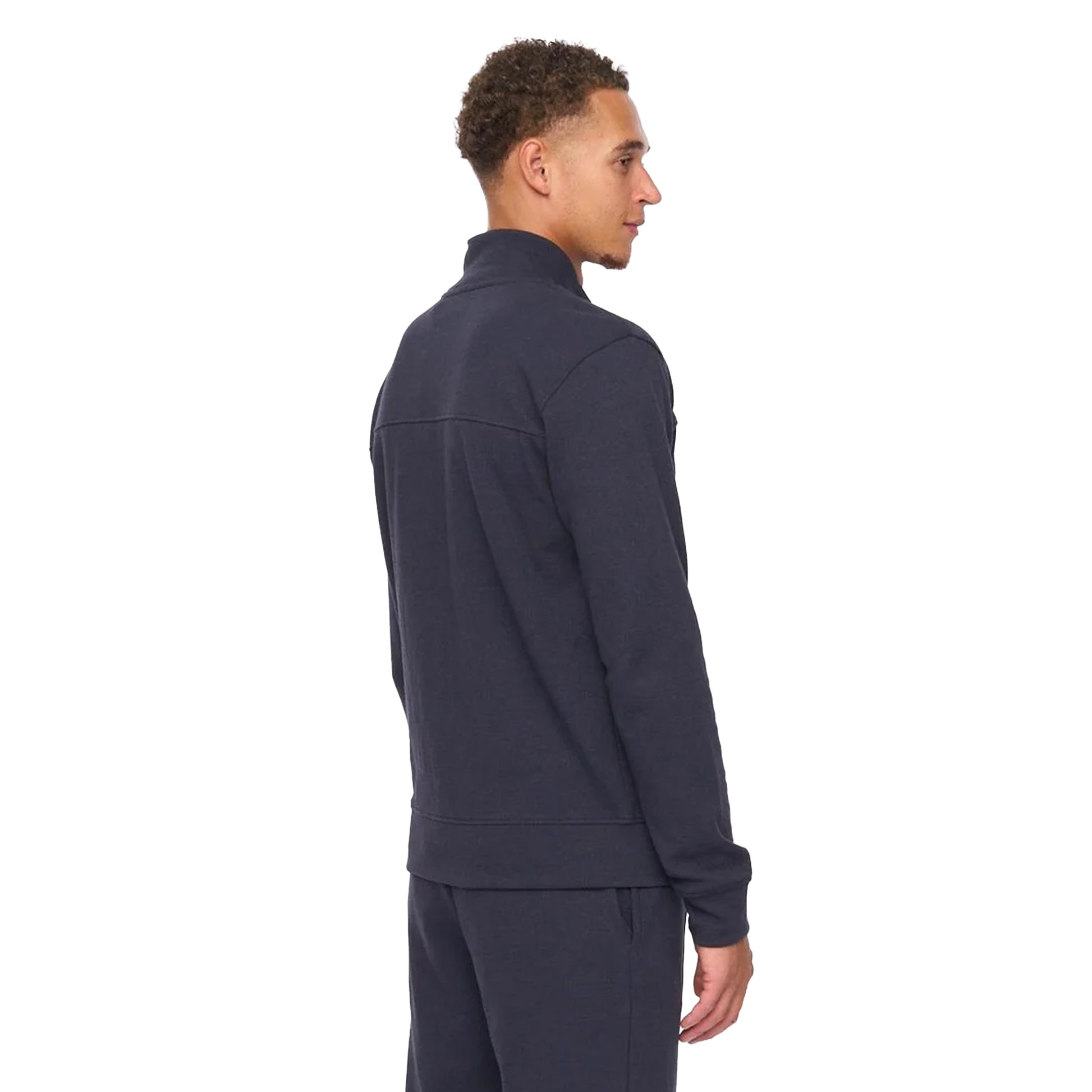 Navy - Back - Duck and Cover Mens Tames Full Zip Sweatshirt