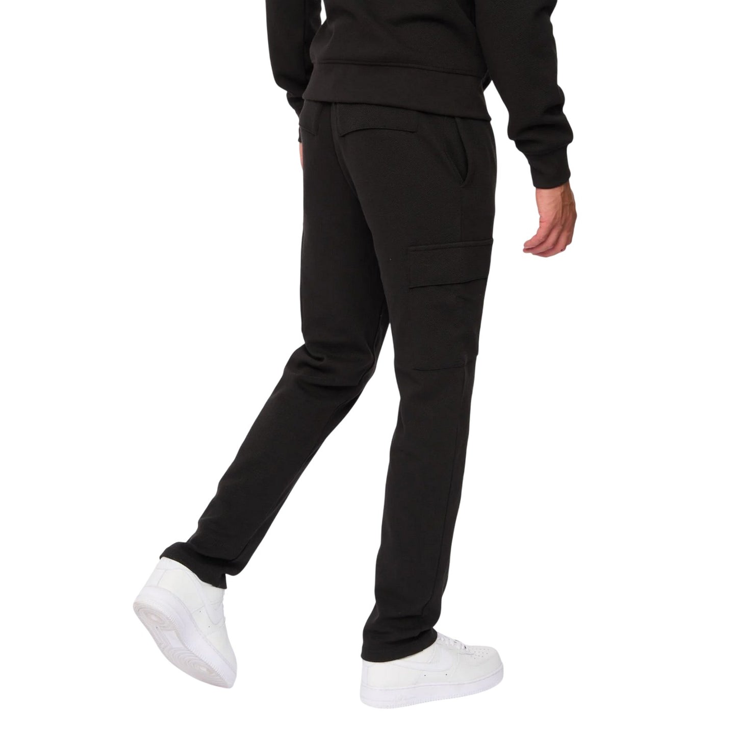 Black - Back - Duck and Cover Mens Optimus Combat Jogging Bottoms