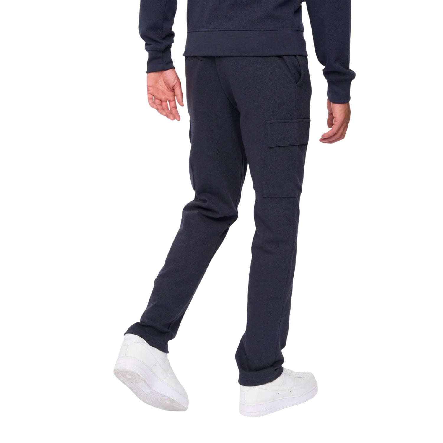 Navy - Back - Duck and Cover Mens Optimus Combat Jogging Bottoms