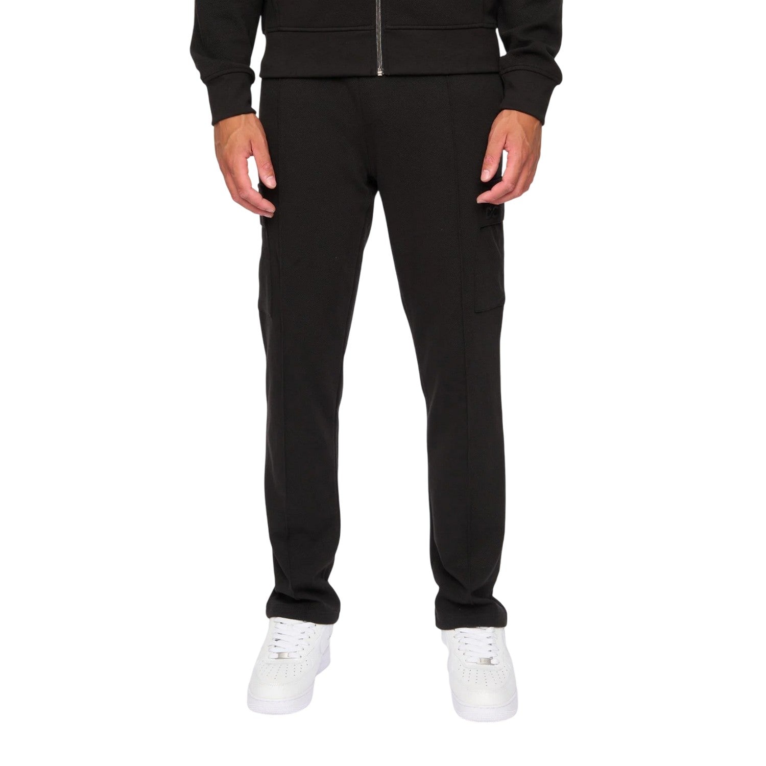 Black - Front - Duck and Cover Mens Optimus Combat Jogging Bottoms