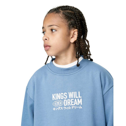 Blue - Side - Kings Will Dream Boys Studio Title Crew Neck Sweatshirt