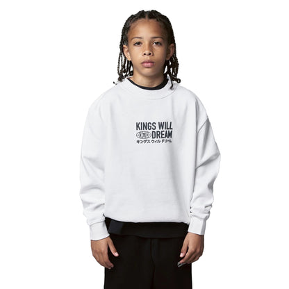White - Front - Kings Will Dream Boys Studio Title Crew Neck Sweatshirt