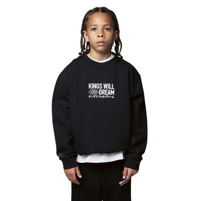 Black - Front - Kings Will Dream Boys Studio Title Crew Neck Sweatshirt