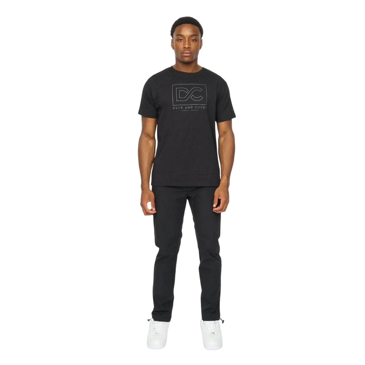 Black - Lifestyle - Duck and Cover Mens Rampmoore T-Shirt