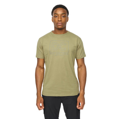 Olive - Front - Duck and Cover Mens Rampmoore T-Shirt