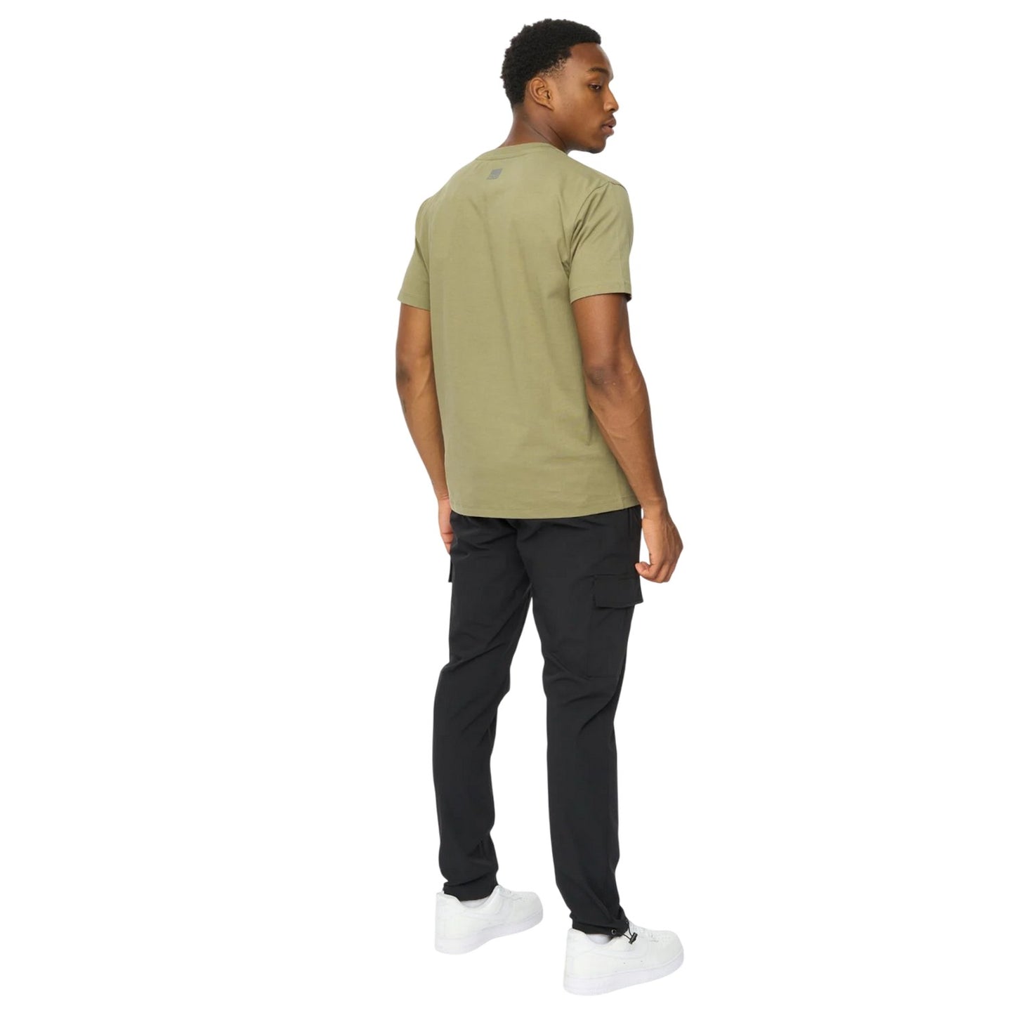 Olive - Back - Duck and Cover Mens Rampmoore T-Shirt